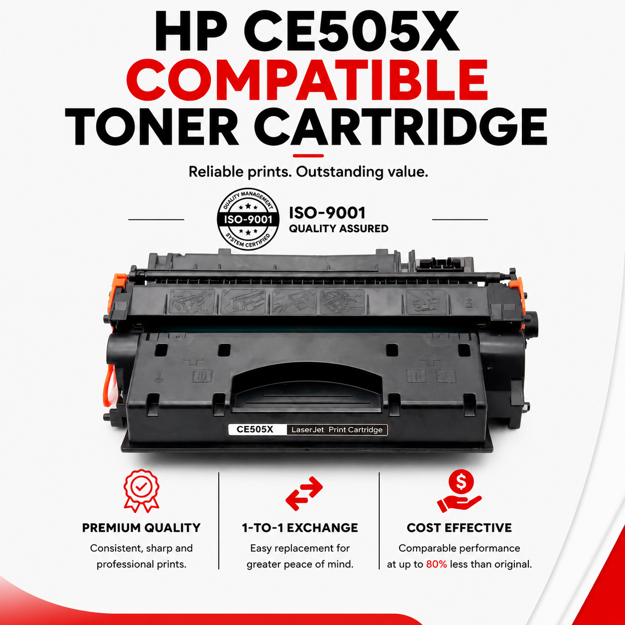 HP CE505X Compatible Toner Cartridge