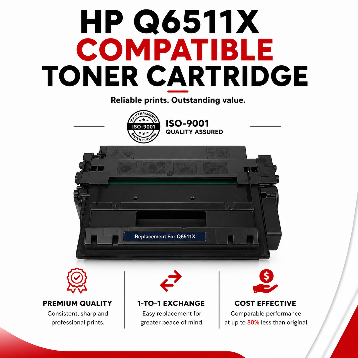 HP Q6511X Compatible Toner Cartridge