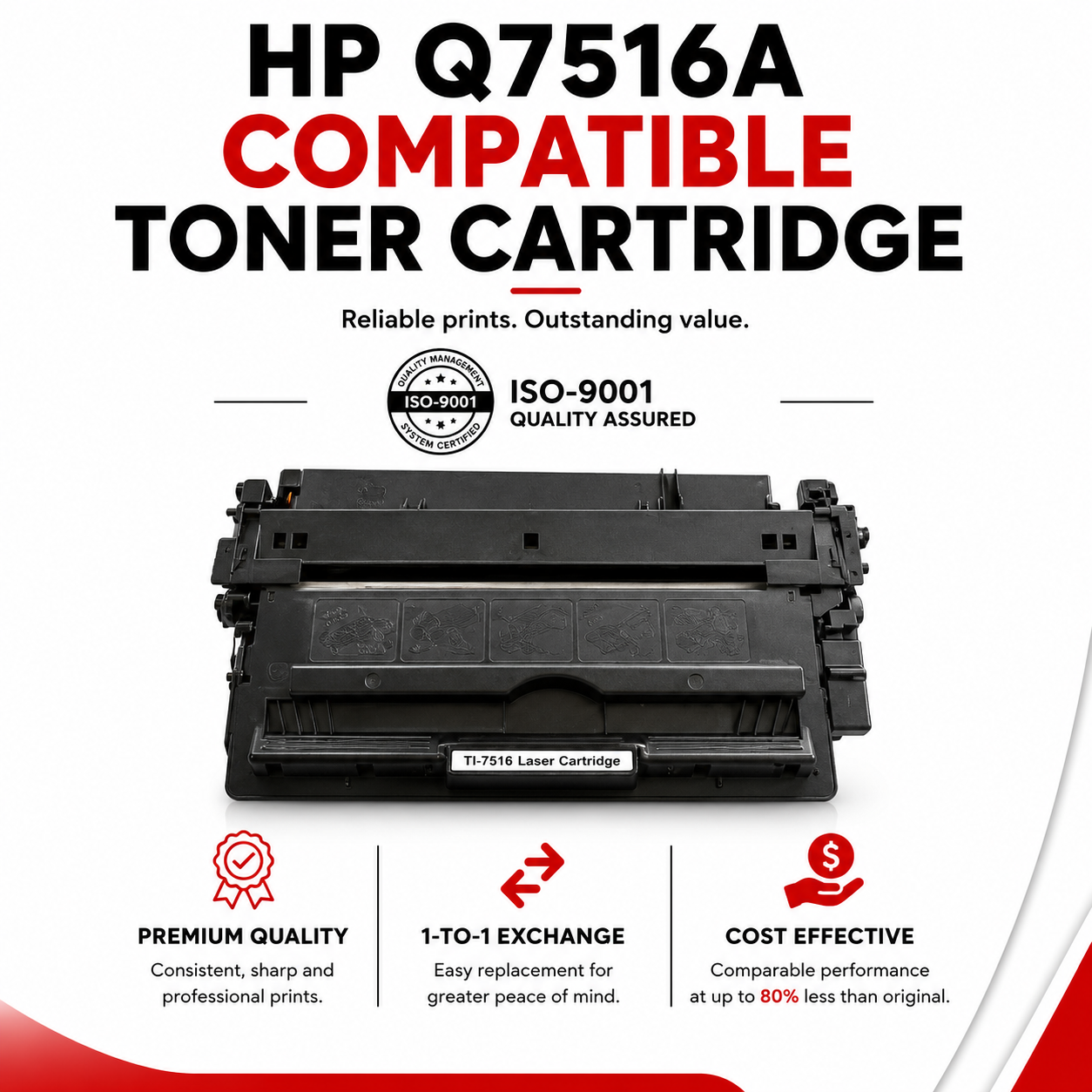 HP Q7516A Compatible Toner Cartridge