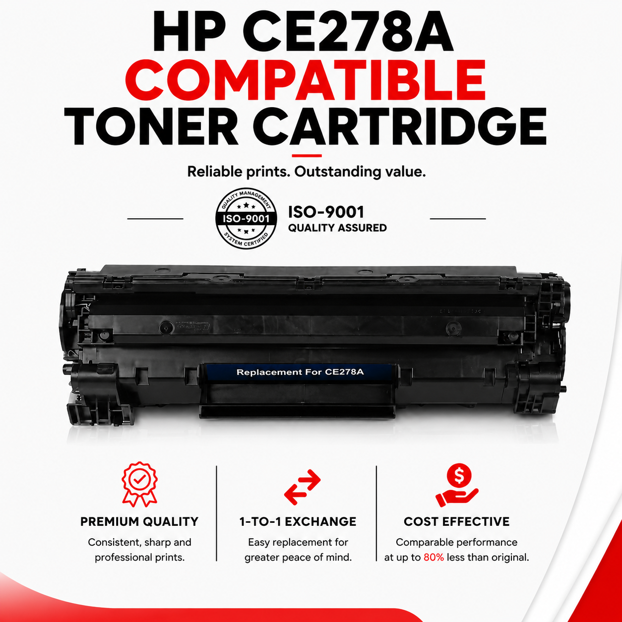 HP CE278A Compatible Toner Cartridge