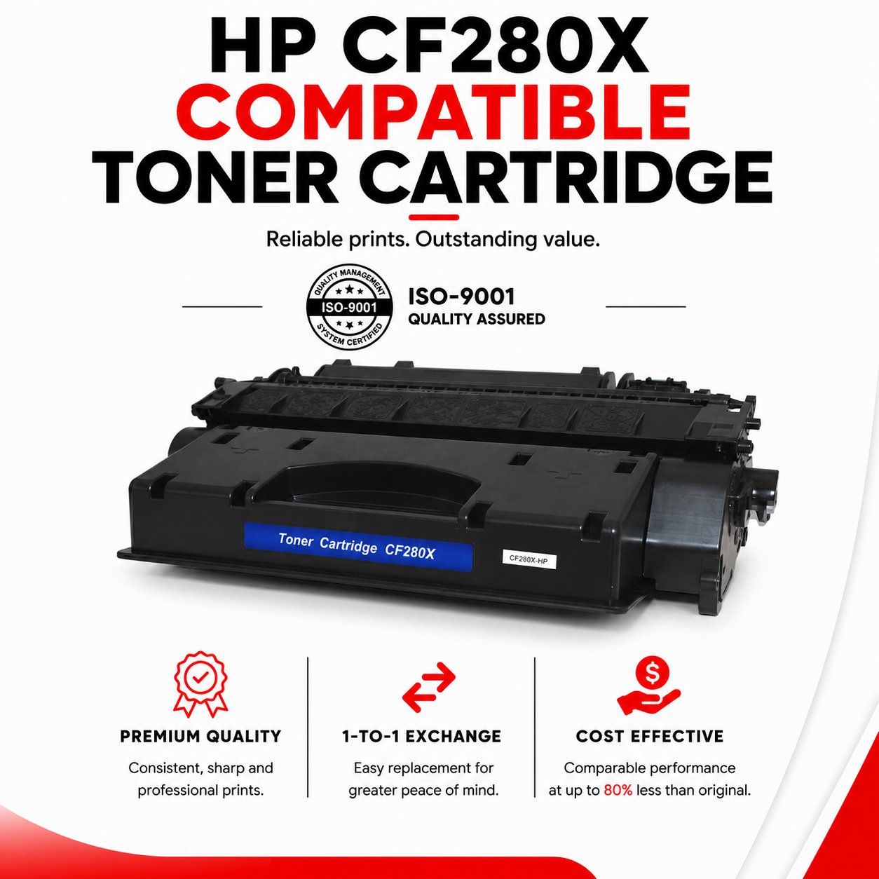 HP CF280X Compatible Toner Cartridge