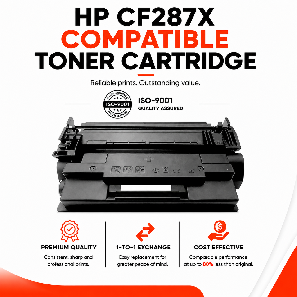 HP CF287X Compatible Toner Cartridge