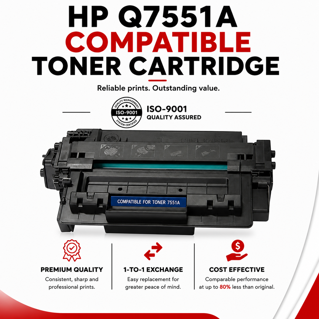 HP Q7551A Compatible Toner Cartridge