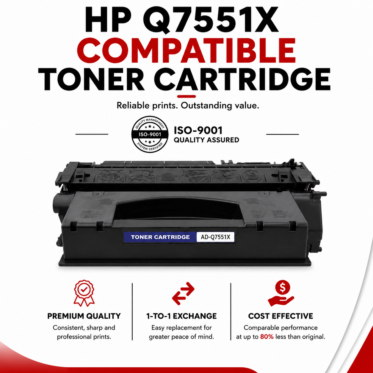 HP Q7551X Compatible Toner Cartridge