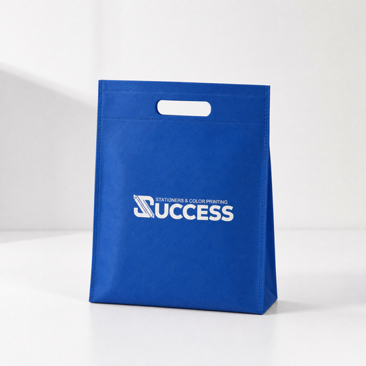Non-Woven Bag A5 Punch Hole solid color with logo - angle 2