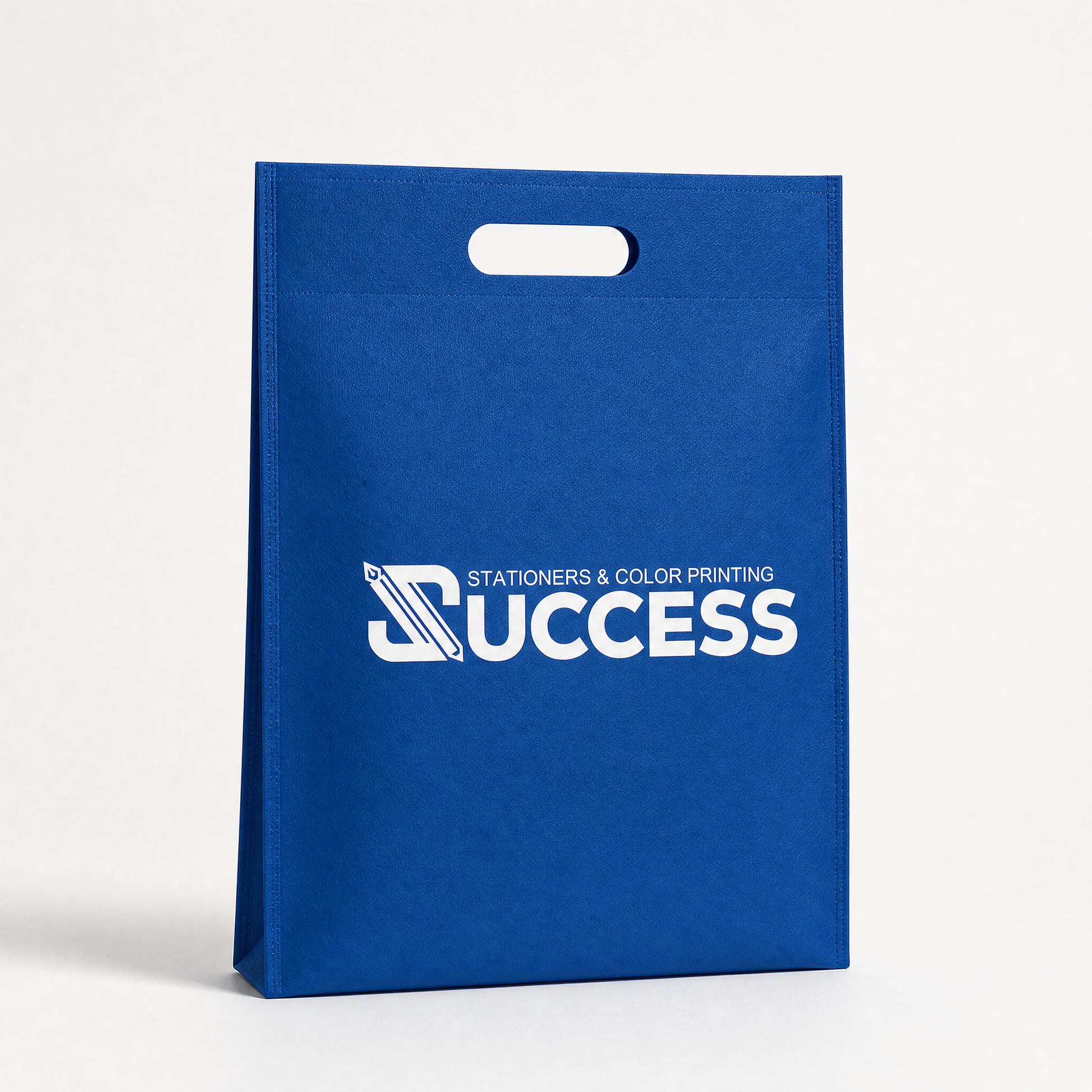 Non-Woven Bag A5 Punch Hole solid color with logo - angle 3