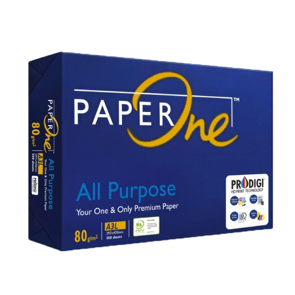 PaperOne A3 Copier Paper 80gsm (500 Sheets)